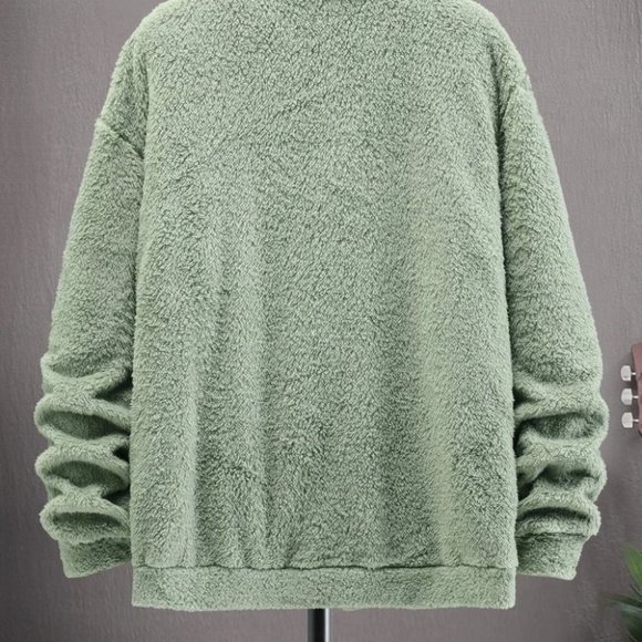 Green Mens Teddy Jacket - Picture 4 of 7